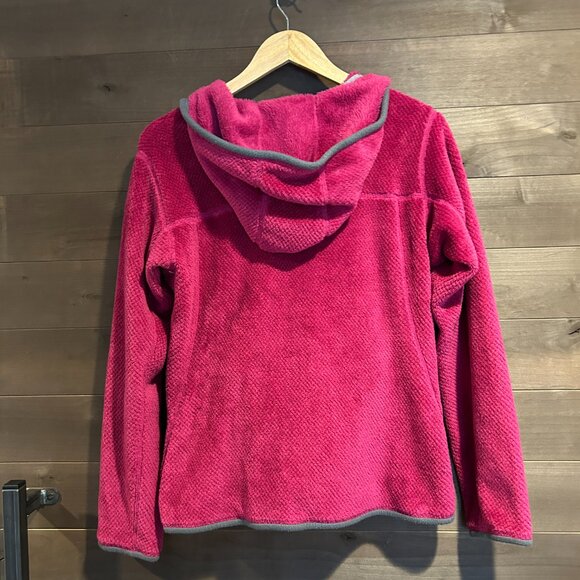 PATAGONIA Re-Tool Hoody Hoodie Synchilla Fleece Pink Gray Sz L - Picture 4 of 5